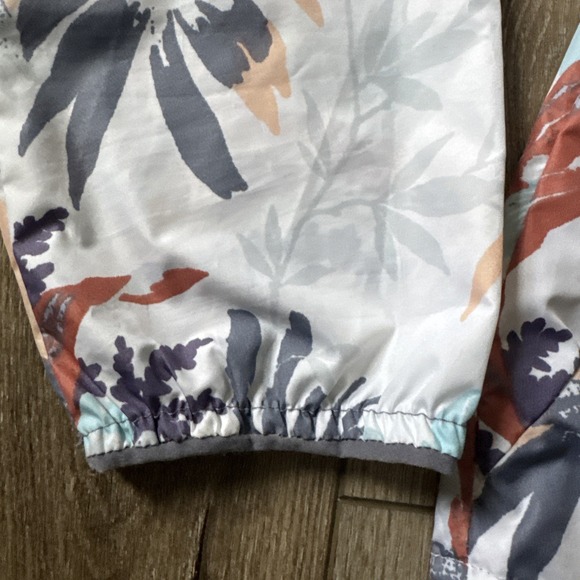 Columbia Womens Size Medium Side Hill Magnolia Floral Printed Windbreaker Jacket - Picture 3 of 13